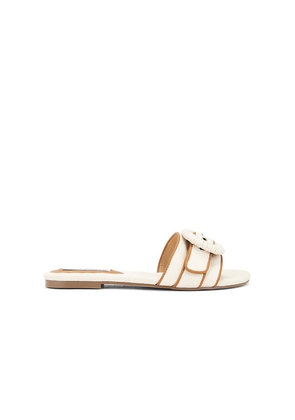 Steve Madden Merla Slides in Cream. Size 6. Also in 7, 8, 9.