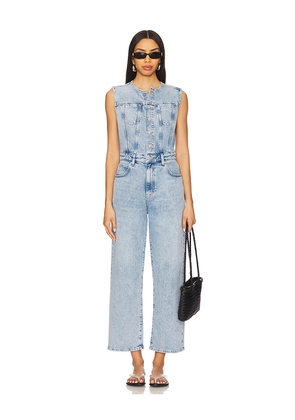 PAIGE Cirie Ankle Denim Jumpsuit in Blue. Size 0. Also in 6, 10, 12.