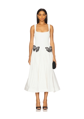 PatBO Merian Knit Midi Dress in White. Size M. Also in XS.