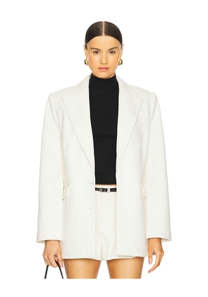 SEROYA Acadia Blazer in Cream. Size L. Also in XS, M.