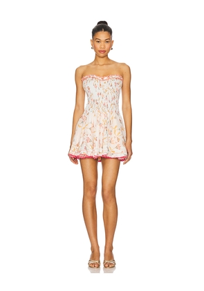 Poupette St Barth Cory Bandeau Dress in Pink. Size L. Also in M, S.