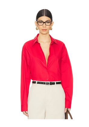 Rue Sophie Alda Shirt in Red. Size L. Also in M, S, XS.