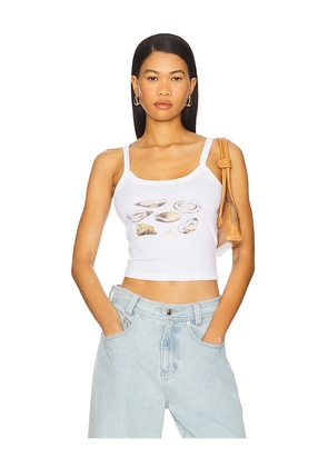 Polychrome Goods Oysters Tank Top in White. Size L. Also in XL.