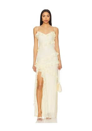 Tularosa Caila Maxi Dress in Yellow. Size L. Also in XXS, XS, S, M, XL.