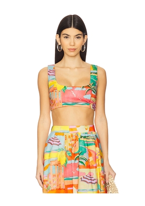 Show Me Your Mumu Pisa Top in Orange. Size L. Also in S, M, XL.