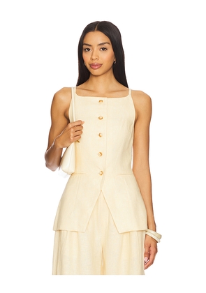 Posse Nancy Gilet in Lemon. Size L. Also in S, M.