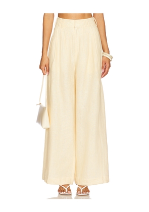 Posse Parker Trouser in Lemon. Size L. Also in XS, S, M.