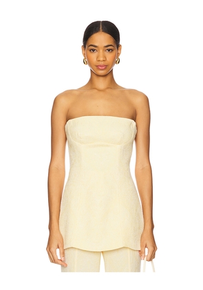 Sabina Musayev Claro Top in Yellow. Size L. Also in S, XS, M.