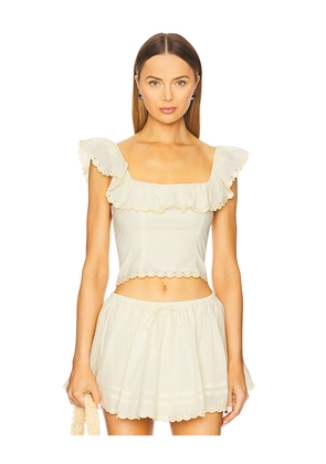 Stone Cold Fox x REVOLVE Abby Top in Yellow. Size L. Also in XXS, S, M, XL.