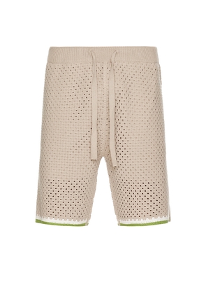 Scotch & Soda Crochet Knit Shorts in Brown. Size M. Also in XL/1X.