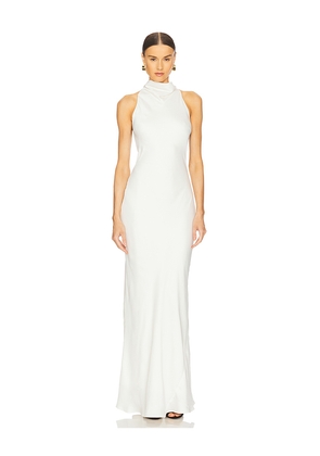 ROTATE Lace Maxi Dress in White. Size 34. Also in 36, 38.