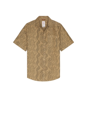 TOPO DESIGNS Dirt Desert Shirt in Brown. Size M. Also in S.