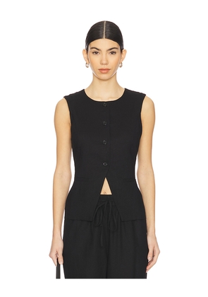 Steve Madden Wesley Top in Black. Size L. Also in S, M.