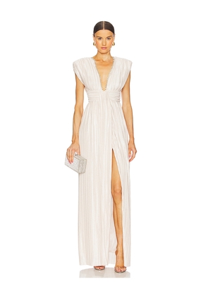 Sabina Musayev Leone Dress in White. Size M. Also in S, XS, L, XL.