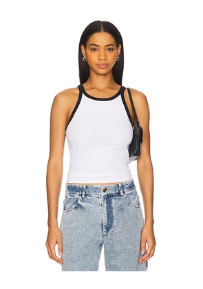 perfectwhitetee Shae Tank Top in White. Size XL. Also in XS, S.