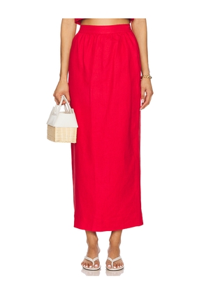 Posse Bonnie Pencil Skirt in Red. Size M. Also in S, XXS, XS.