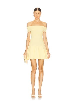 retrofete Erica Knit Dress in Yellow. Size L. Also in XS, S, M, XL, XXL.