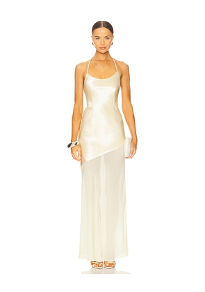 Runaway The Label Samani Maxi Dress in Lemon. Size L. Also in XS, S, M, XL.