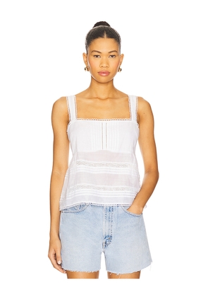 Rag & Bone Viviana Tank Top in White. Size L. Also in S, XS, M.