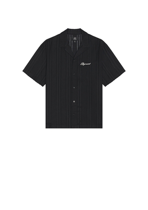 REPRESENT Embroidered Bowling Shirt in Black. Size L. Also in S, XL/1X.