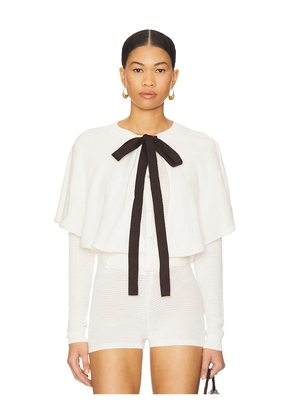 SIEDRES Xenia Cardigan in White. Size L. Also in XXS, XS, S.