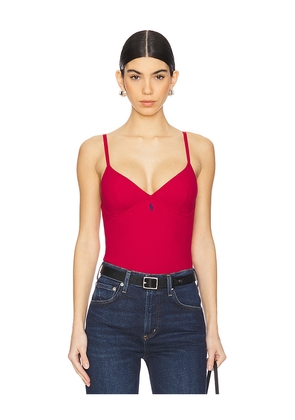 Polo Ralph Lauren Intimates Bodysuit in Red. Size L. Also in XS, S, M, XL.