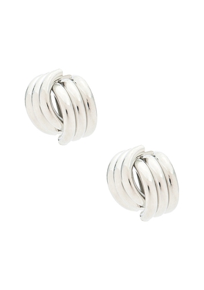 SHASHI x REVOLVE Knot Earrings in Metallic Silver.