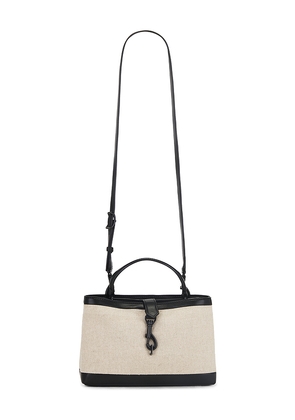 Rebecca Minkoff Megan Surplus Top Handle Bag in Neutral.