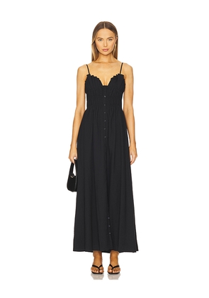 SNDYS Mahalia Maxi Dress in Black. Size L. Also in XXS, XS, S, M, XL, XXL.