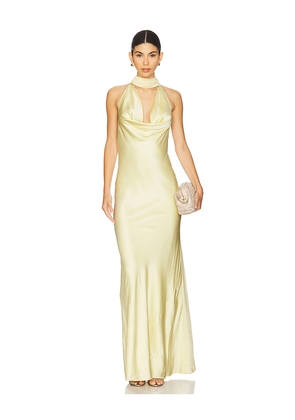 Stone Cold Fox x REVOLVE Amelia Gown in Lemon. Size L. Also in S, M, XL.