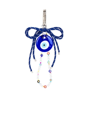 petit moments Good Vibe Bag Charm in Blue.