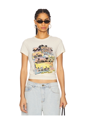 SPELL Coastline Cruisin' Tee in Cream. Size XL. Also in XXL.