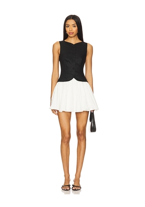 Stone Cold Fox x REVOLVE Hannah Mini Dress in Black,White. Size L. Also in XXS, XS, S, M.
