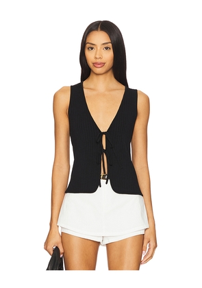 Show Me Your Mumu Time Out Tie Top in Black. Size L. Also in S, XS, M, XL.