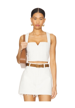 Show Me Your Mumu Crossroads Corset Top in White. Size L. Also in S, XS, M, XL.