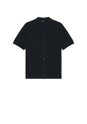 Theory Camp Shirt in Black. Size M. Also in S.