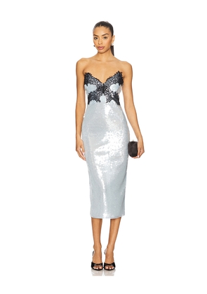 retrofete Ellen Sequin Dress in Blue. Size L. Also in M.