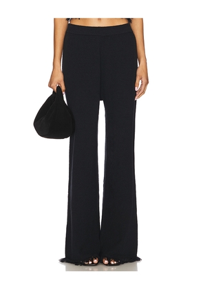 SNDYS Skyler Knit Pant in Black. Size L. Also in S.