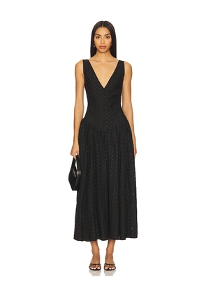 Tularosa Alba Midi Dress in Black. Size L. Also in M, XL, XS.