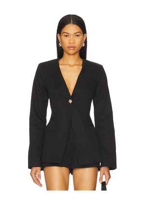 SNDYS Emilie Fitted Blazer in Black. Size M. Also in XS, S, XXL.