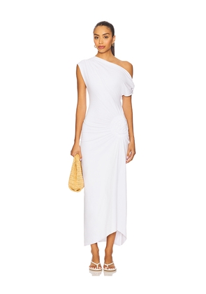 SNDYS Olividae Maxi Dress in White. Size L. Also in XXS, XS, S, M, XL, XXL.