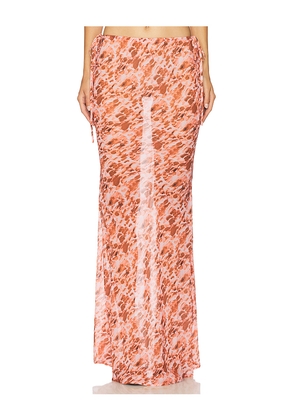 SNDYS St. Ives Maxi Skirt in Pink. Size L. Also in XS, S, M, XL.