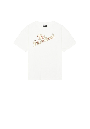 The Hundreds Delta Slant T-Shirt in Cream. Size L. Also in S, M.