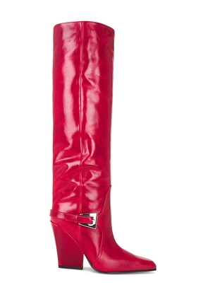 Paris Texas Jane Buckle Boot in Red. Size 36. Also in 37, 38, 39.