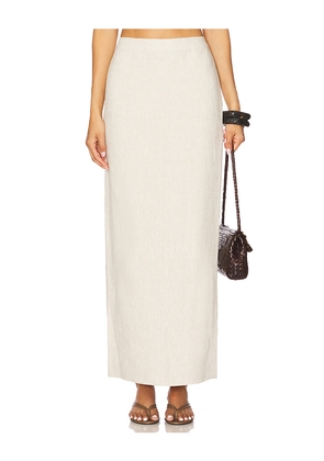Tularosa Kaya Maxi Skirt in Neutral. Size L. Also in XS, XXS, S, M, XL.