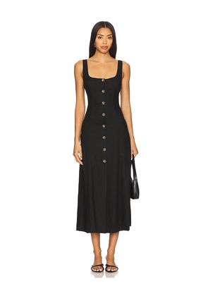 Tularosa Carley Midi Dress in Black. Size M. Also in XS, XXS, S, XL.