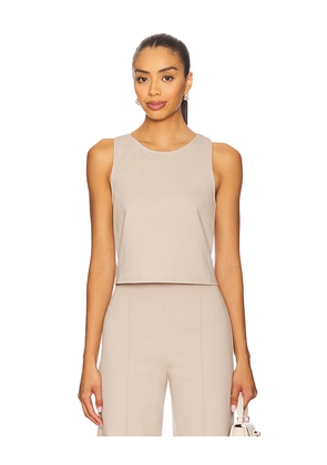 Ripley Rader Ponte Knit Tank Top in Beige. Size L. Also in S, XS, M.