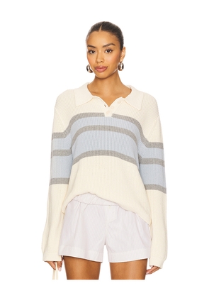 Stitches & Stripes Stanford Polo in Ivory,Baby Blue. Size L. Also in XS, M.