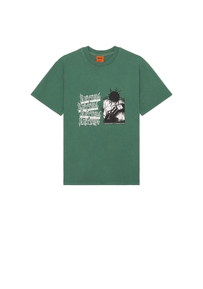 Rhythm Fuzz Vintage Tee in Green. Size L. Also in S, XL/1X.