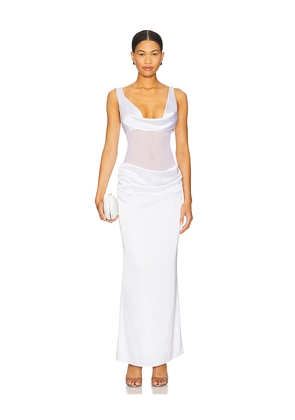 superdown Astri Maxi Dress in White. Size L. Also in XS, S, M, XL.